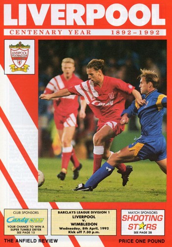 Match programme
